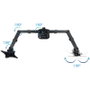 Tooq Soporte de Mesa para 2 Pantallas 17''-27'', Negro